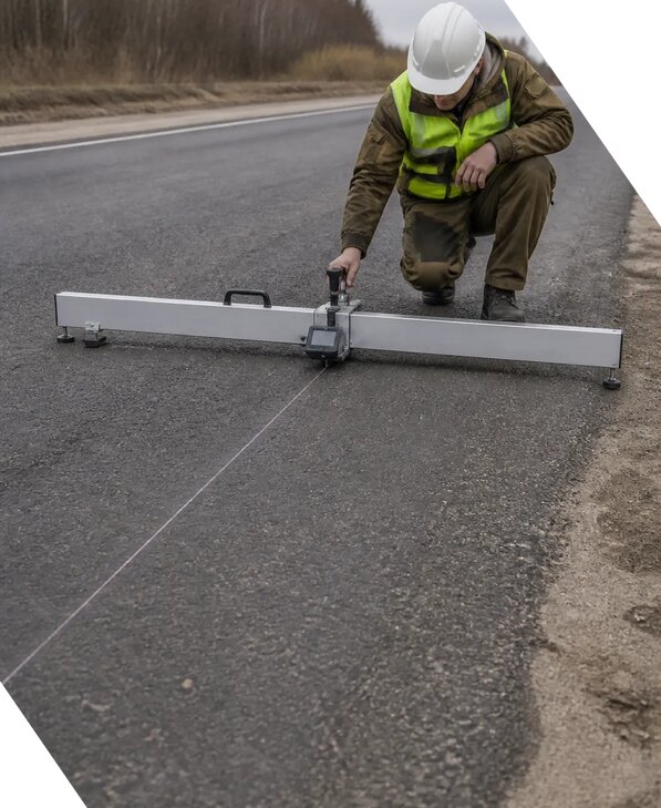 Определение ровности дорожного покрытия на дорогах в Североуральске